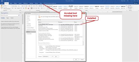 adobe acrobat plug in missing.